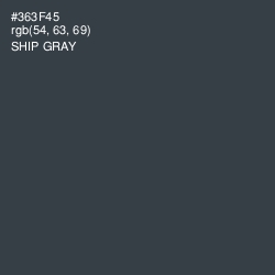 #363F45 - Ship Gray Color Image